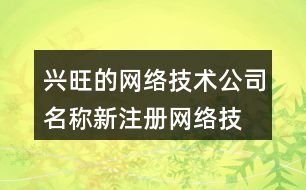 興旺的網(wǎng)絡(luò)技術(shù)公司名稱,新注冊(cè)網(wǎng)絡(luò)技術(shù)公司名稱大全462個(gè)