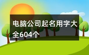 電腦公司起名用字大全604個