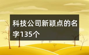 科技公司新穎點的名字135個