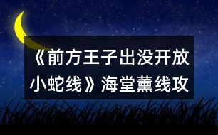 《前方王子出沒(méi)開(kāi)放小蛇線》海堂薰線攻略