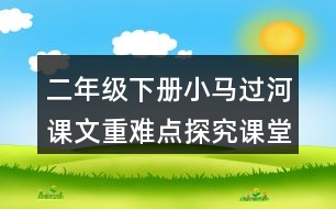 二年級(jí)下冊(cè)小馬過(guò)河課文重難點(diǎn)探究課堂筆記