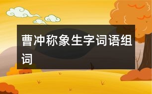 曹沖稱象生字詞語組詞