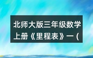 北師大版三年級(jí)數(shù)學(xué)上冊(cè)《里程表》（一） (1)填一埴。 (2)博物館到電影院一共990米，公園到電影院有多少米? (3)學(xué)校到博物館和學(xué)校到電影院哪段路程長?長多少米?