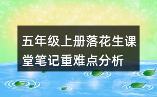 五年級(jí)上冊(cè)落花生課堂筆記重難點(diǎn)分析