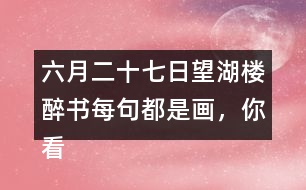 六月二十七日望湖樓醉書每句都是畫，你看到怎樣的畫面？