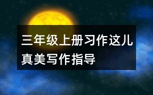 三年級(jí)上冊(cè)習(xí)作：這兒真美寫作指導(dǎo)