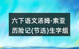 六下語文湯姆·索亞歷險記(節(jié)選)生字組詞