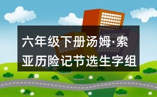 六年級(jí)下冊(cè)湯姆·索亞歷險(xiǎn)記節(jié)選生字組詞與筆畫