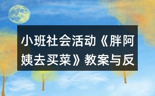 小班社會活動《胖阿姨去買菜》教案與反思