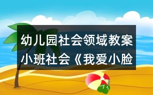 幼兒園社會領域教案小班社會《我愛小臉》反思