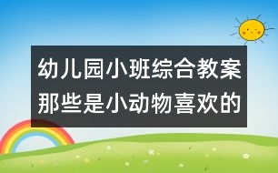 幼兒園小班綜合教案：那些是小動(dòng)物喜歡的食物