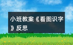 小班教案《看圖識(shí)字》反思