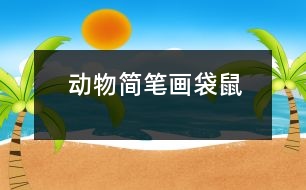 動(dòng)物簡(jiǎn)筆畫(huà)：袋鼠