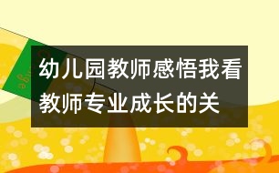 幼兒園教師感悟：我看“教師專業(yè)成長(zhǎng)的關(guān)鍵因素”