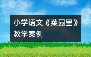 小學(xué)語(yǔ)文《菜園里》教學(xué)案例