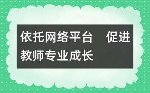 依托網(wǎng)絡(luò)平臺　促進(jìn)教師專業(yè)成長