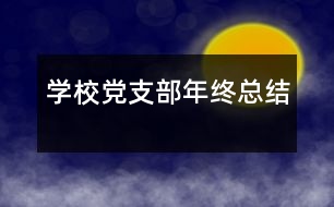 學(xué)校黨支部年終總結(jié)