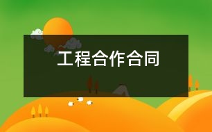 工程合作合同