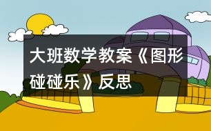 大班數(shù)學(xué)教案《圖形碰碰樂》反思