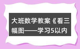 大班數(shù)學(xué)教案《看三幅圖――學(xué)習(xí)5以內(nèi)的加法》反思