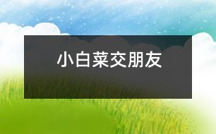 小白菜交朋友