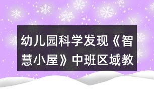 幼兒園科學(xué)發(fā)現(xiàn)《智慧小屋》中班區(qū)域教案