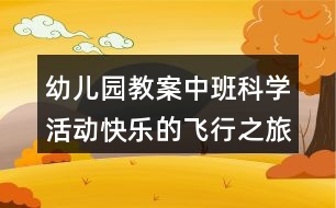 幼兒園教案中班科學(xué)活動(dòng)快樂(lè)的飛行之旅