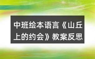 中班繪本語言《山丘上的約會(huì)》教案反思