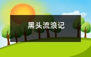 “黑頭”流浪記