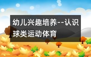 幼兒興趣培養(yǎng)--認(rèn)識球類運(yùn)動（體育）