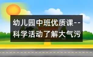 幼兒園中班優(yōu)質(zhì)課--科學(xué)活動(dòng)：了解大氣污染的嚴(yán)重性（原創(chuàng)）