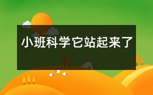 小班科學(xué)：它站起來(lái)了