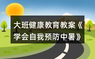 大班健康教育教案《學會自我預防中暑》反思