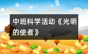 中班科學(xué)活動《光明的使者》