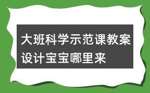 大班科學(xué)示范課教案設(shè)計(jì)寶寶哪里來