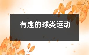 有趣的球類(lèi)運(yùn)動(dòng)