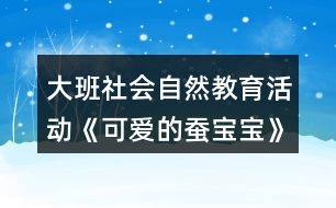 大班社會自然教育活動《可愛的蠶寶寶》教學(xué)設(shè)計