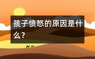 孩子憤怒的原因是什么？