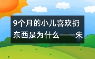 9個(gè)月的小兒喜歡扔?xùn)|西是為什么――朱虹回答