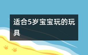 適合5歲寶寶玩的玩具