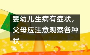 嬰幼兒生病有癥狀，父母應(yīng)注意觀察各種狀況