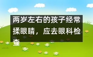 兩歲左右的孩子經(jīng)常揉眼睛，應(yīng)去眼科檢查