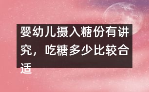 嬰幼兒攝入糖份有講究，吃糖多少比較合適呢