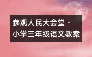 參觀人民大會堂 - 小學三年級語文教案