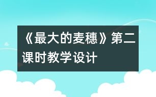 《最大的麥穗》第二課時(shí)教學(xué)設(shè)計(jì)