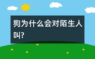 狗為什么會對陌生人叫?