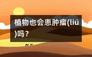 植物也會患腫瘤(liú)嗎？