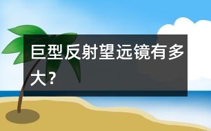 巨型反射望遠(yuǎn)鏡有多大？