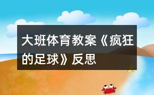 大班體育教案《瘋狂的足球》反思