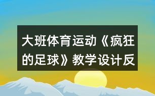 大班體育運(yùn)動(dòng)《瘋狂的足球》教學(xué)設(shè)計(jì)反思